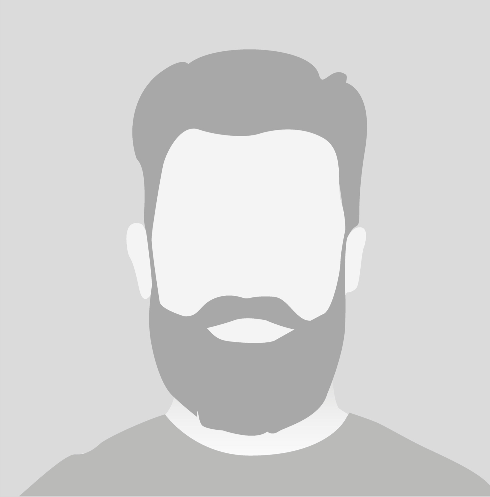 Default Placeholder Avatar Profile on Gray Background Man and Wo